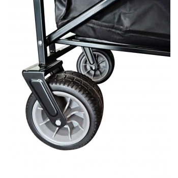 Chariot de Transport Pliant 93x56x122 cm - Noir